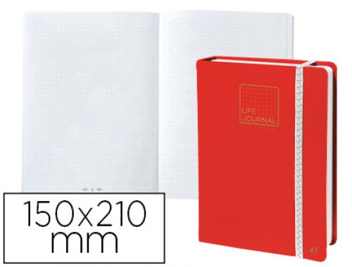 Caderno quo vadis life journal infinite dots pontos 15x21 cm 224 folhas capa vermelho , Quo vadis , 155758 , 3371010436798